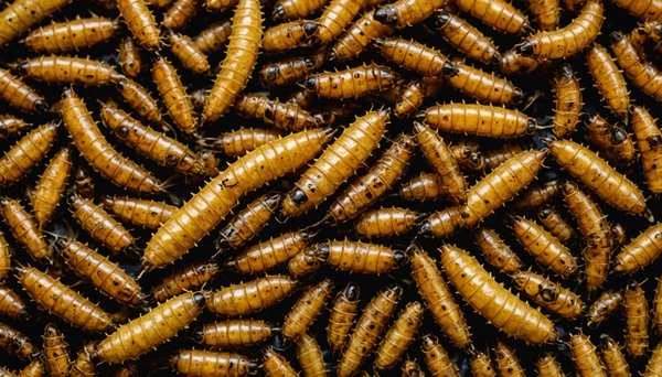 Faut-il envisager les larves de mouche soldat noire séchées comme complément protéiné pour les animaux ?